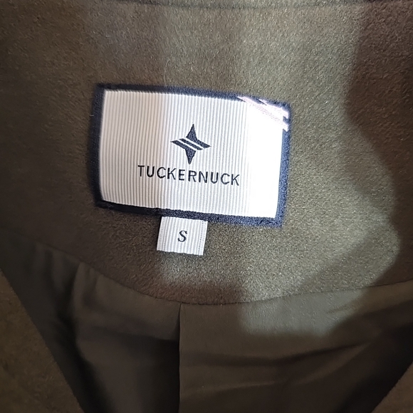 Tuckernuck Marant Shirt Jacket  Olive Green Size S With Gold Accents Snap Button - Picture 4 of 13